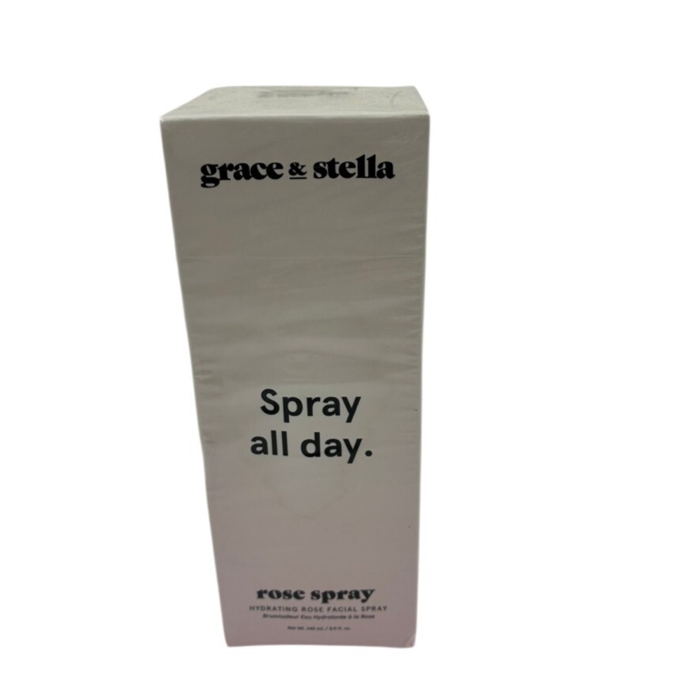 New Boxed Grace & Stella Spray All Day Hydrating Rose Facial Spray 240ml 8.11oz